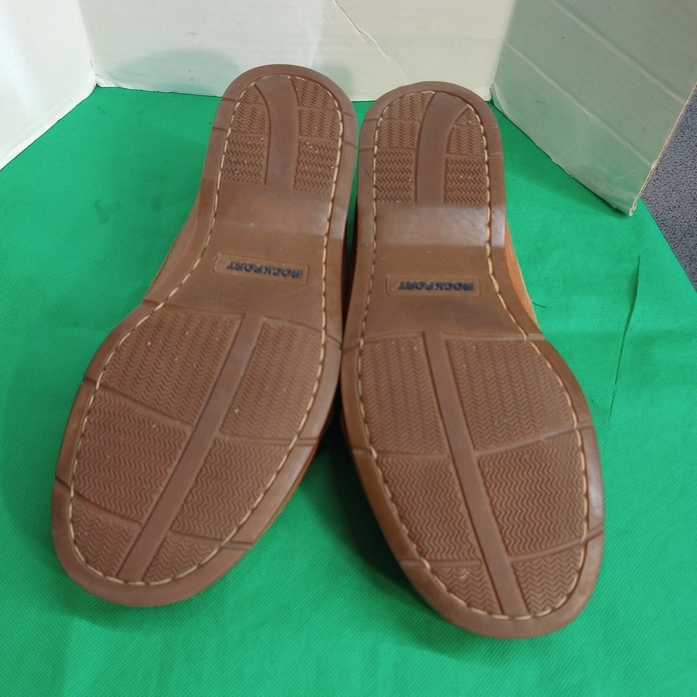 Rockport Men's Brown Leather Boat Shoes Size 10M - Picture 8 of 8